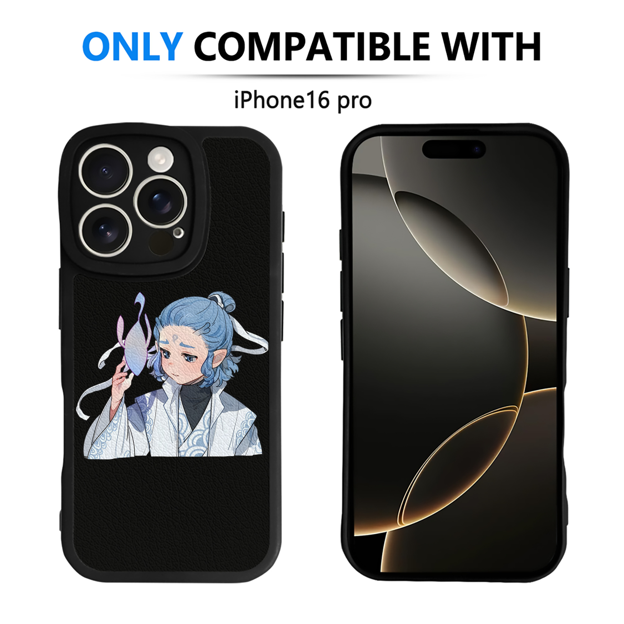 （画像用） Ne Zha 2 ナタ 魔童の大暴れ 【iPhone 16シリーズ対応】シリコンスマホケース（レザー調） 材質：シリコン